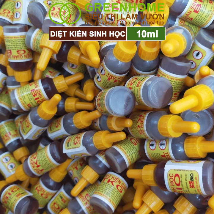 Chế Phẩm Diệt Kiến Greenhome, TKG Bio, Chai 10ml, Thành Phần Tự Nhiên,Diệt Tận Gốc Kiến Hôi,Kiến Lửa