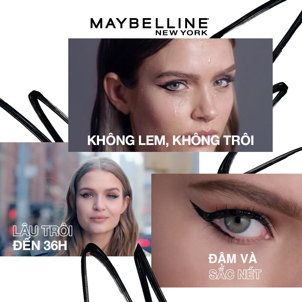 Bút Kẻ Mắt Nước Lâu Trôi 36H Không Thấm Nước Maybelline New York Line Tattoo High Impact Liner 1g