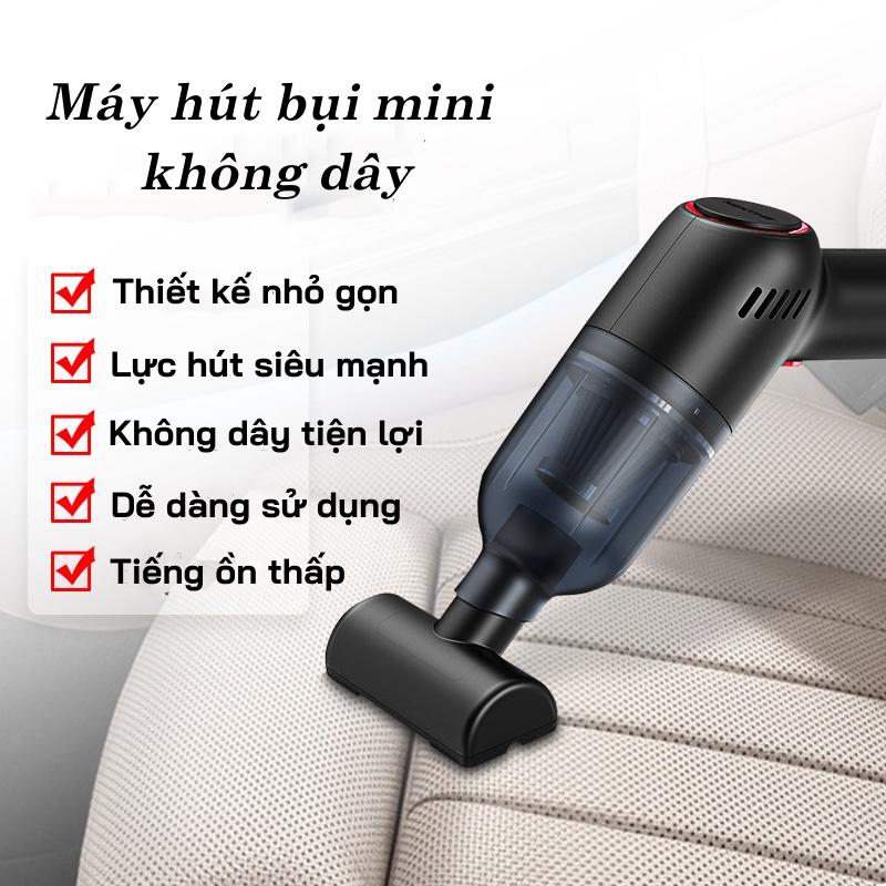 Máy hút bụi nệm mini cầm tay mini không dây - Hút bụi giường, thảm, sofa, hút bụi ô tô, hút lông chó mèo – phiên bản mới