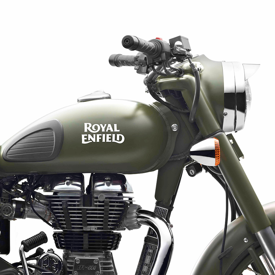 Xe Motor Royal Enfield Classic 500 EFI - Xanh quân đội