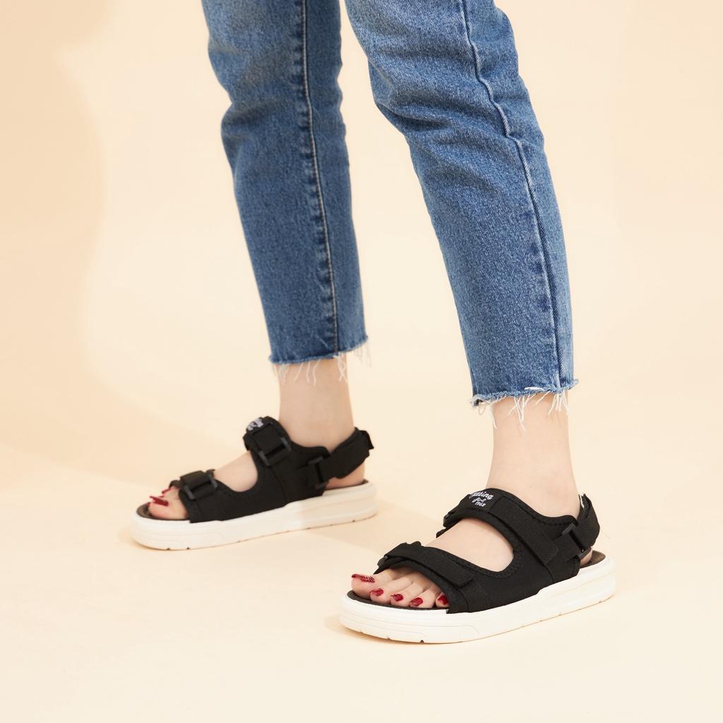 Giày MWC 2933 - Giày Sandal Nữ Quai Ngang Đế Bằng Kiểu Dáng Streetwear Năng Động Thời Trang