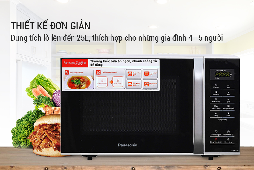 Lò Vi Sóng Panasonic NN-ST34HMYUE - Hàng Chính Hãng