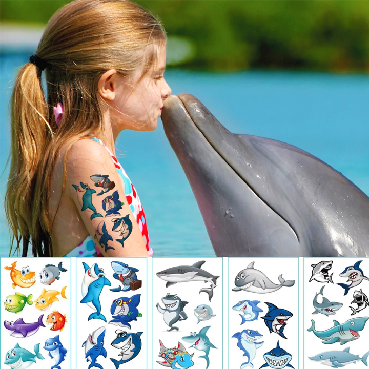 Sticker hình xăm dán chống nước cho bé trai và bé gái nhiều họa tiết ngộ nghĩnh đáng yêu cho bé thỏa sức sáng tạo – SST006