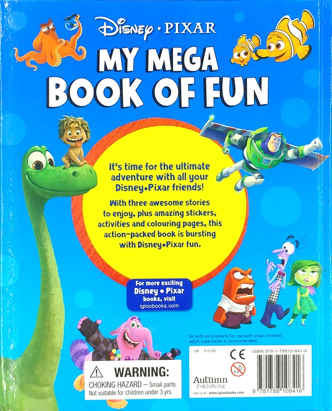 Disney Pixar: My Mega Book of Fun (My Mega Book of Fun Disney)