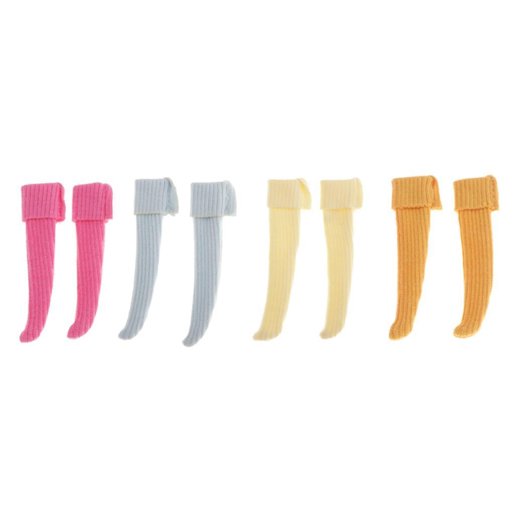 4x  High Socks Casual Knitted Stocking /6  Dolls Outfits