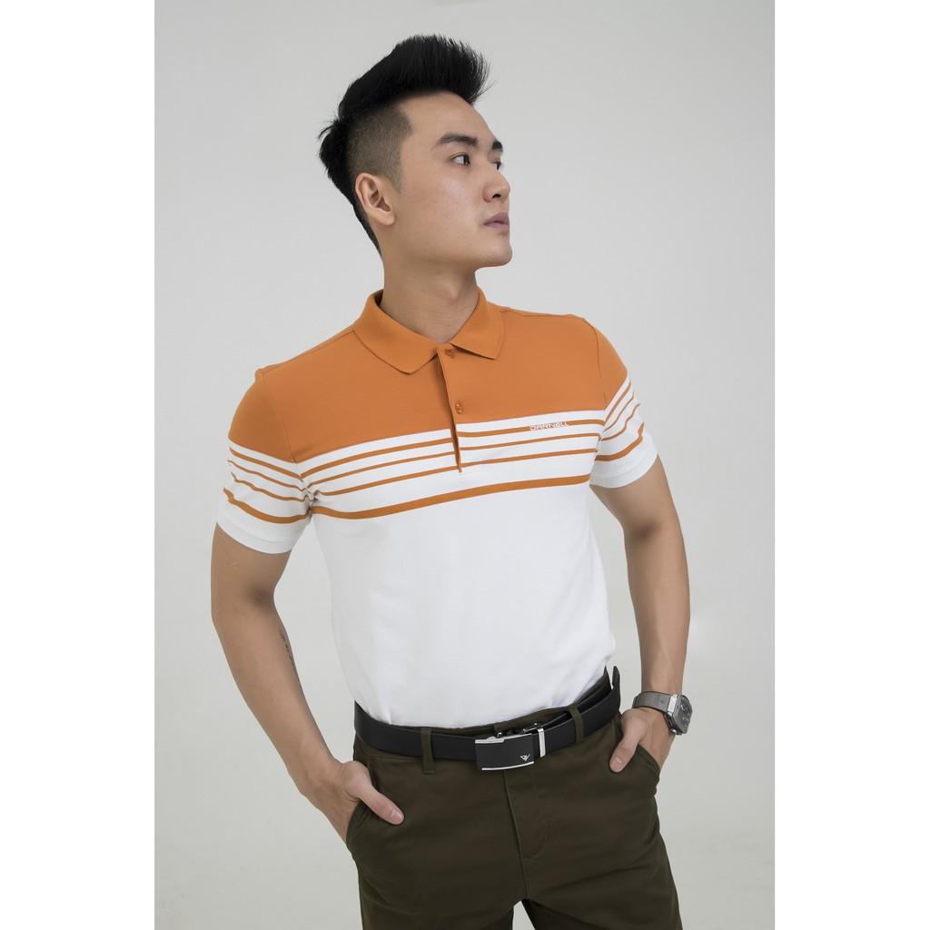 Áo thun polo nam cao cấp phối màu chất cotton mềm mịn thấm hút mồ hôi chính hãng DARNELL DN13-D3