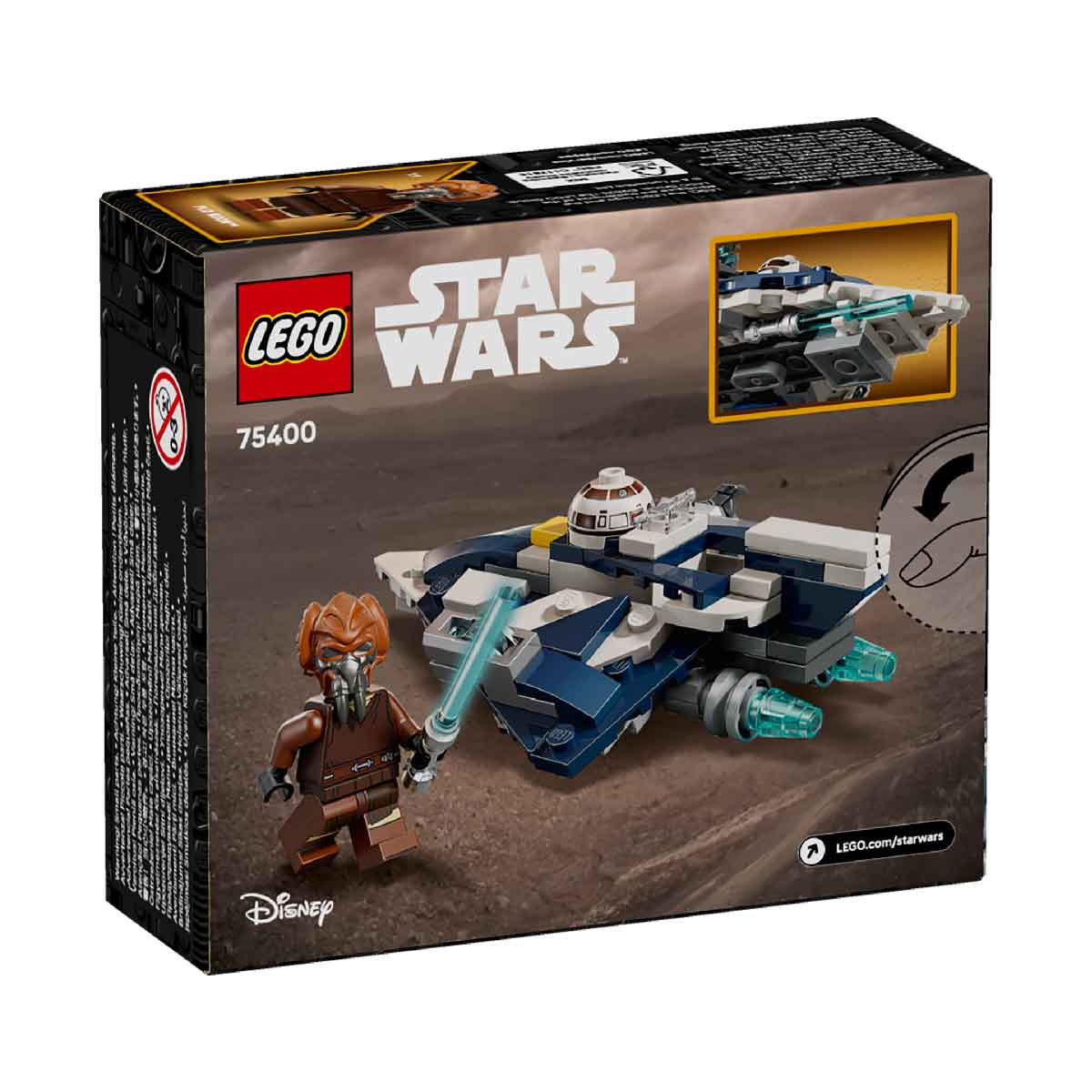 LEGO STAR WARS 75400 Đồ Chơi Lắp Ráp Chiến Đấu Cơ Jedi Của Plo Koon (89 chi tiết)