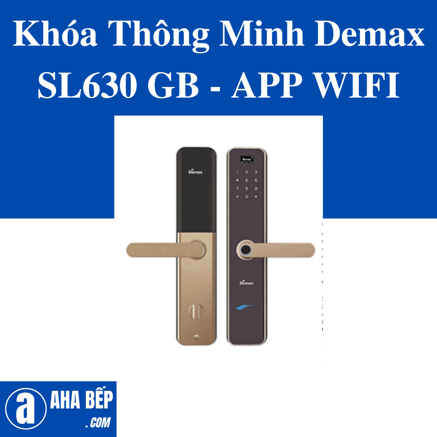 Khóa Thông Minh Demax SL630 GB - APP WIFI. Hàng Chính Hãng