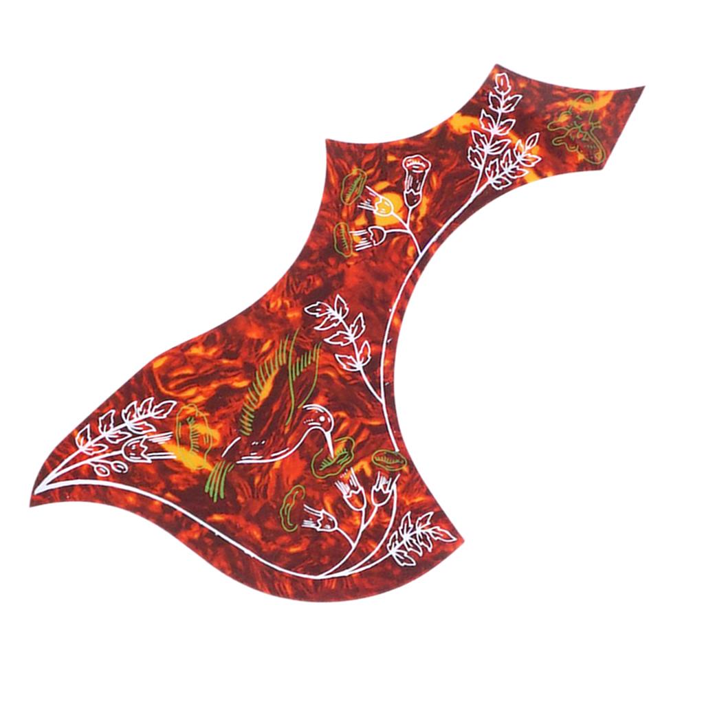 Left Handed Acoustic Guitar Pickguard Pick Guard Anti-scratch Plate Red