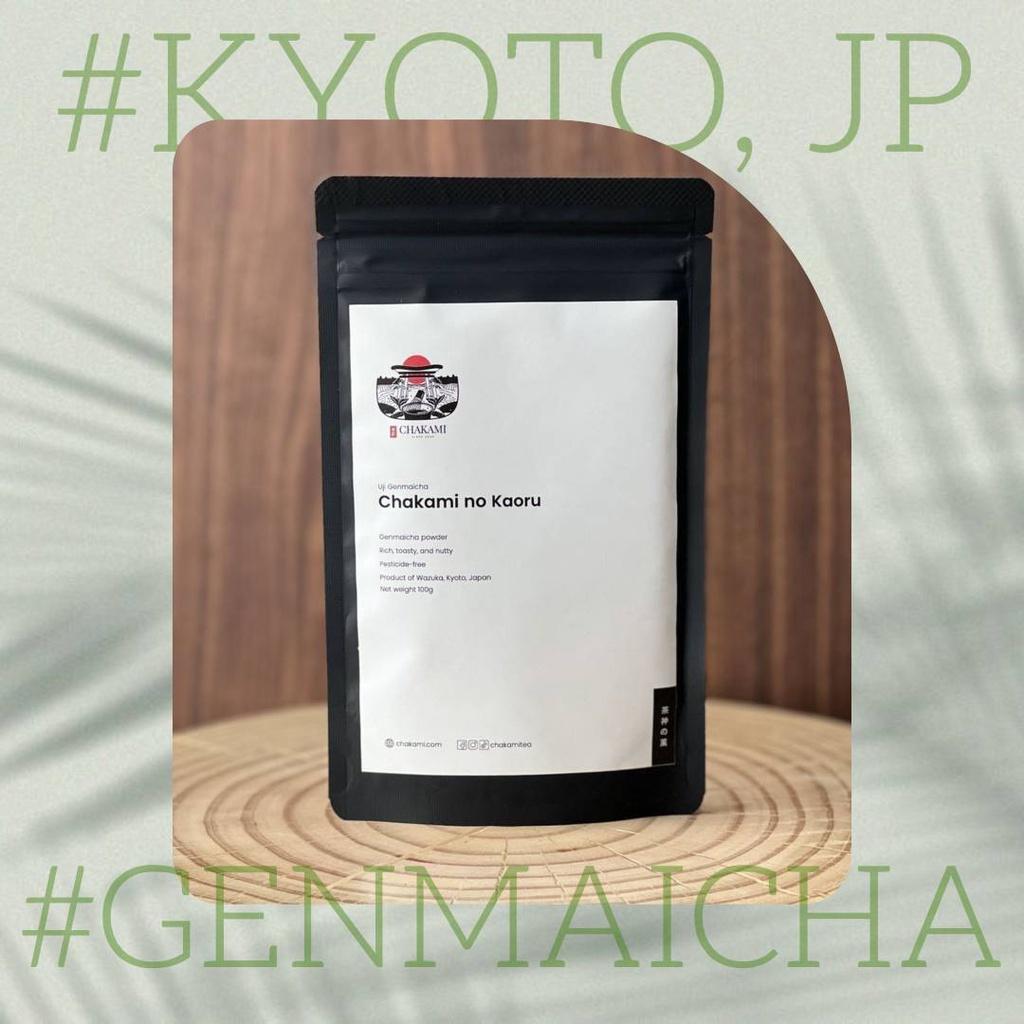 Hình ảnh 100g Bột Genmaicha Uji Nhật Bản - Chakami no Kaoru | Sản xuất tại Kyoto, Nhật Bản