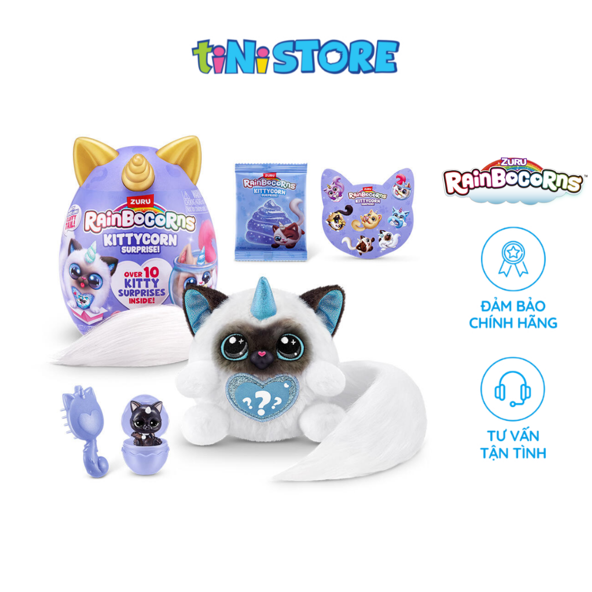 Đồ Chơi Trứng Kỳ Lân Mèo Con Zuru Rainbocorns Kittycorn (Series 9) (Mẫu ngẫu nhiên) 92104