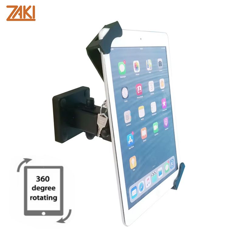 Giá đỡ cho iPad/Tablet có khoá treo tường kích thước 7-13&quot; - Zaki ZK81 (Đen) - Hàng Chính Hãng