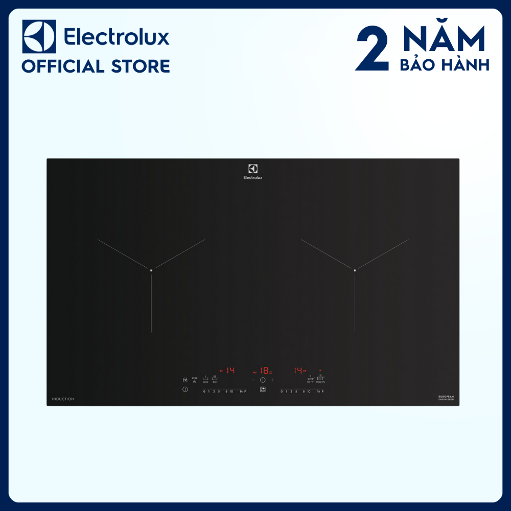 [Free Giao lắp] Bếp từ âm Electrolux EHI7280BB 2 vùng nấu 70cm - PowerBoost gia tăng nhiệt nhanh và mạnh mẽ, an toàn, nấu nhanh, tiện lợi [Hàng chính hãng]