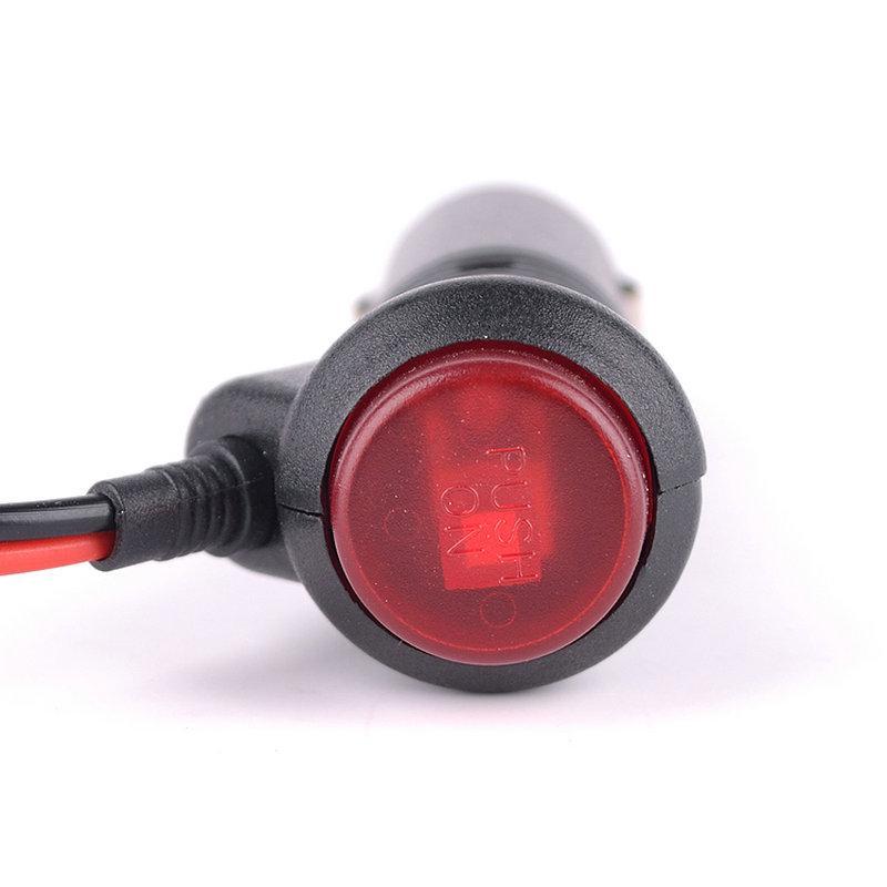 3 pieces 1.5m Length 12V 24V Car Cigarette Lighter Power Supply Cord Connector With Switch