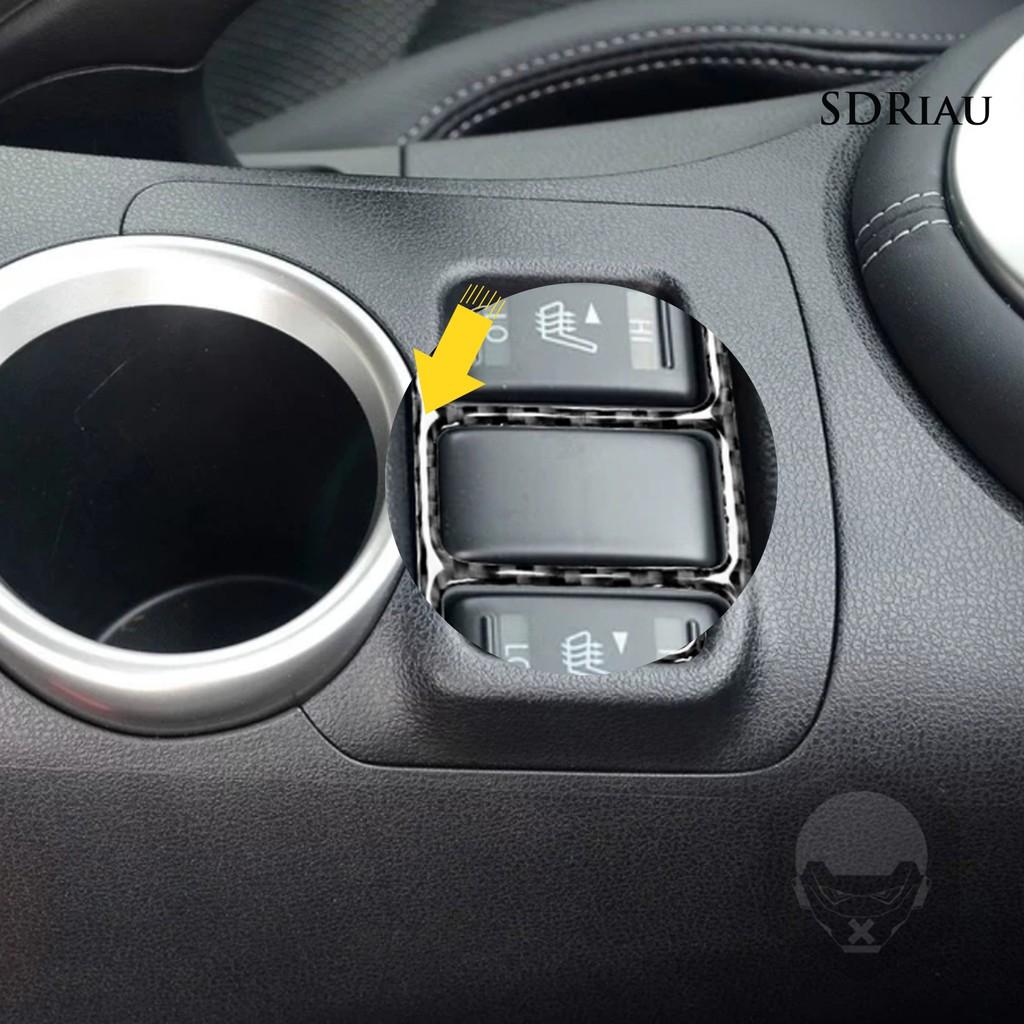 Miếng Dán Trang Trí Nút Điều Khiển Nhiệt Độ Cho Xe Nissan 370z Z34 09-20