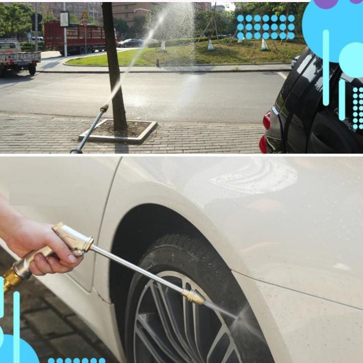 Bộ dây vòi xịt ️bơm nước phun sương️ , tăng áp 3 lần, loại 20m 206701-2 đầu đồng,cút,nối vàng+ mở chai