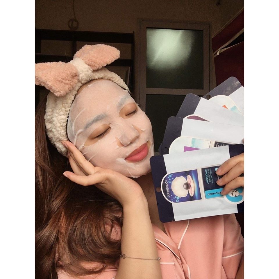 Combo 10 mặt nạ cấp cứu cho làn da khô ráp ( Bird's Nest, Vitamin A, Collagen) 3D Foodaholic Essential Mask 23g