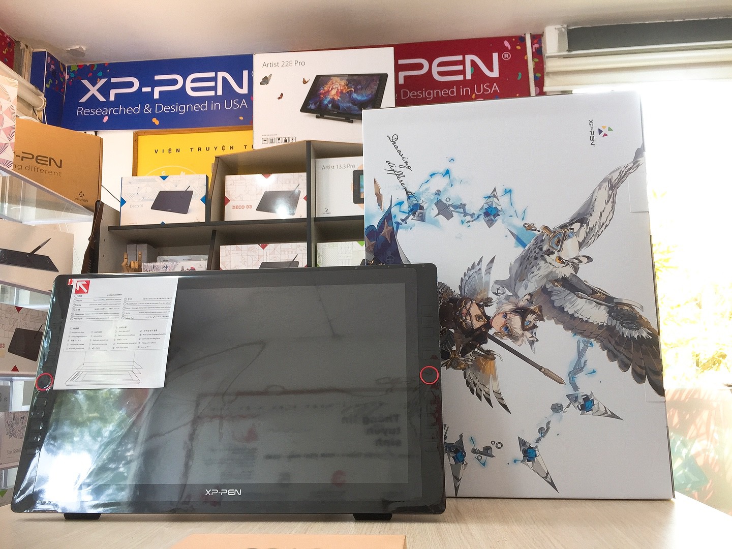 Bảng Vẽ Màn Hình XP-Pen Artist 22R Pro 21.5inch IPS FullHD 90% AdobeRGB, 2 Dial, 20 Express Keys, Lực Nhấn 8192 - Hàng Chính Hãng