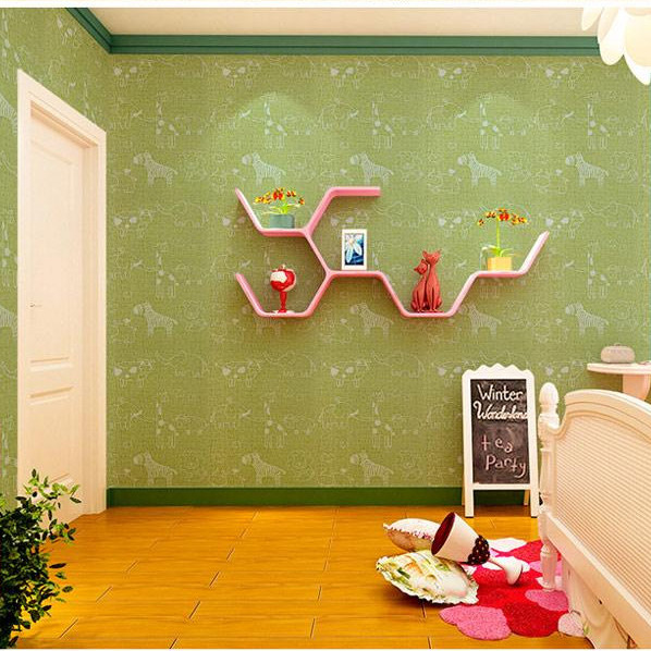 GIẤY DÁN TƯỜNG KHỔ 45CMX10M ĐỘNG VẬT XANH