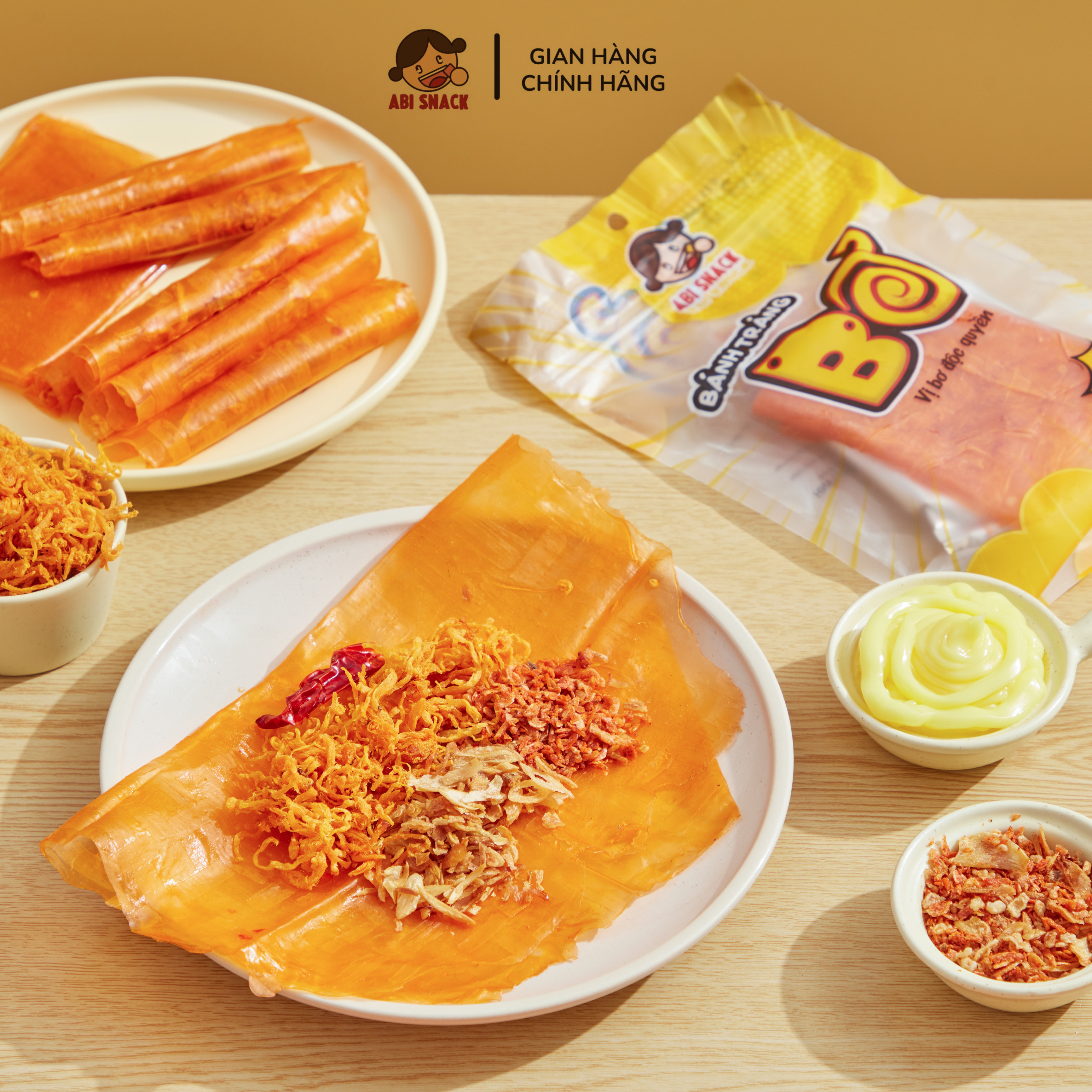 Bánh Tráng Bơ Hot Hit Siêu Phẩm Ăn Vặt ABI SNACK