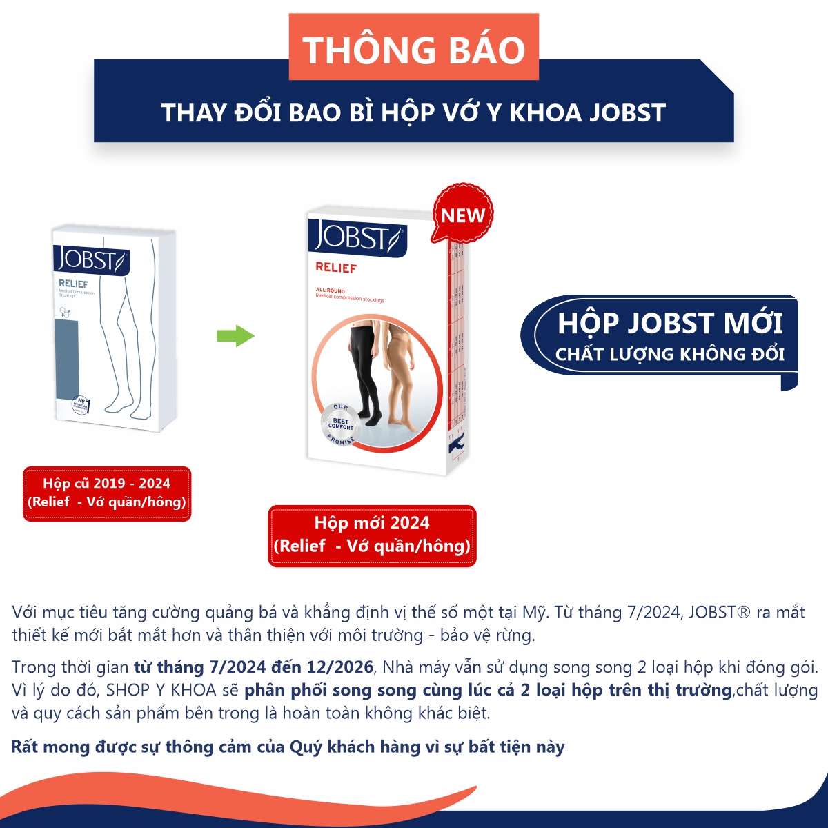 Vớ y khoa quần JOBST Relief - Cơ bản, màu da, kín ngón, 20-30mmHg, giãn tĩnh mạch chân (tất y khoa)