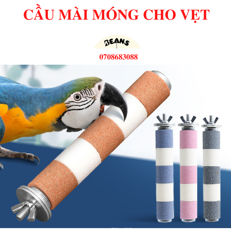 Cầu mài móng cho vẹt chất liệu an toàn nhiều màu sắc đủ loại