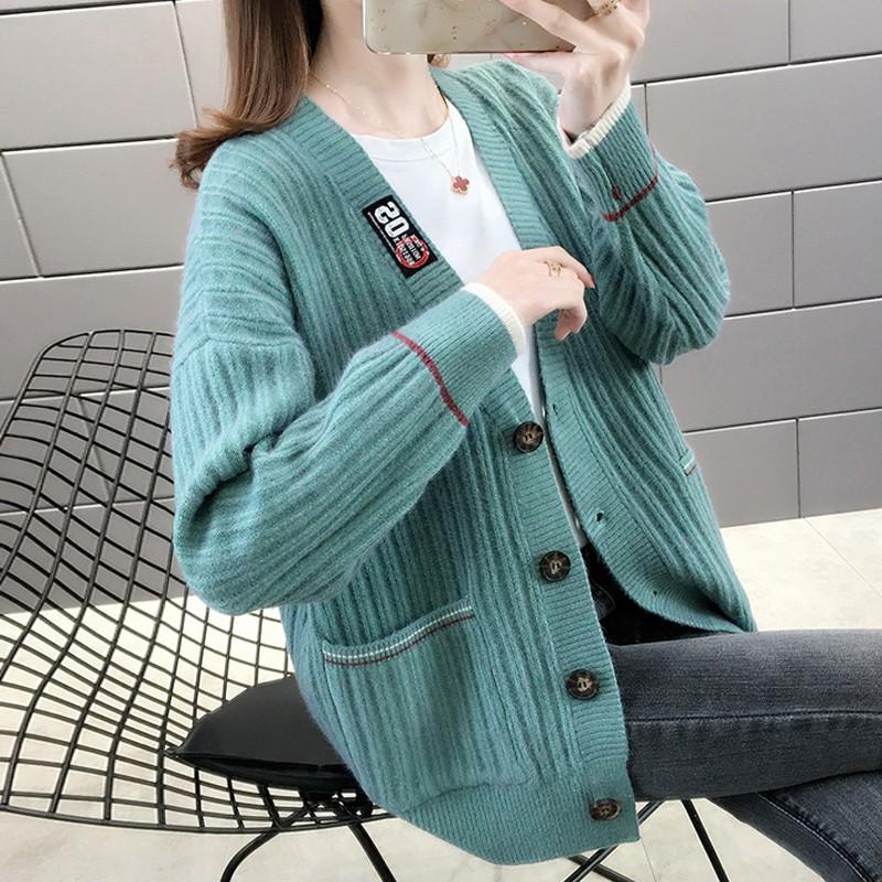 Áo Khoác Len Cardigan Nữ Form Rộng Quảng Châu Đẹp 3