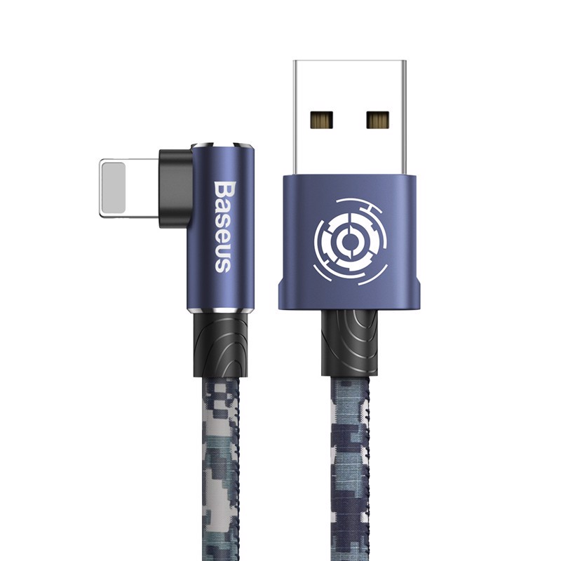 Cáp sạc chơi game UnknownPlayer's Battleground Baseus Camouflage cho iPhone 1.5A/ 2m - Hàng chính hãng