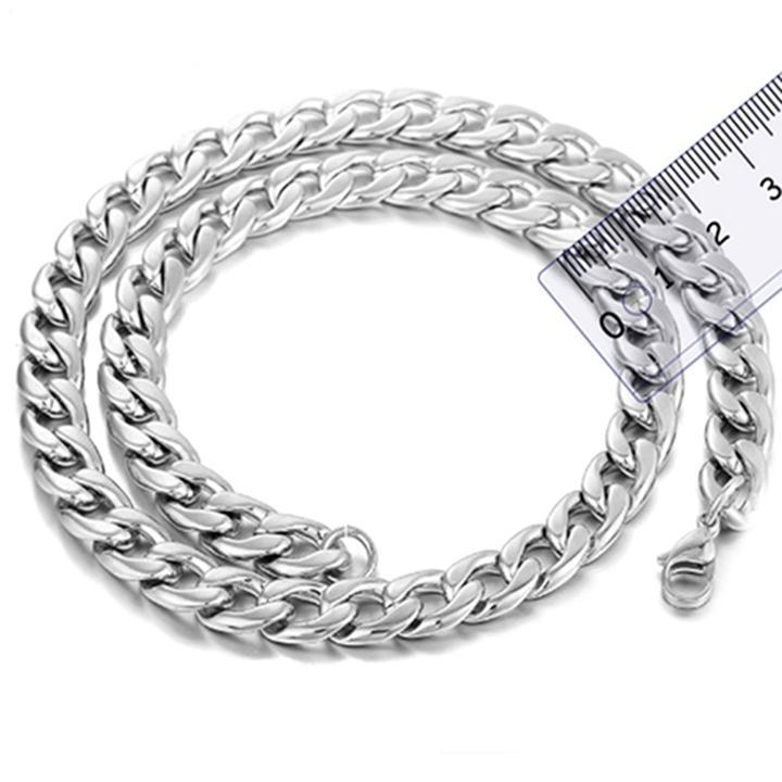 Dây chuyền nam titan cao cấp đẹp sang trọng inox thép không gỉ lặc trangsucpt kích cỡ 9mm PTDCNA02