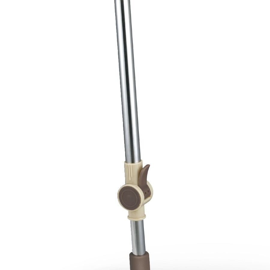 Bộ Cây Lau Nhà Xoay Tay Compact Spin Mop LocknLock ETM466 2 Bông Lau, Hàng Chính Hãng - JoyMall