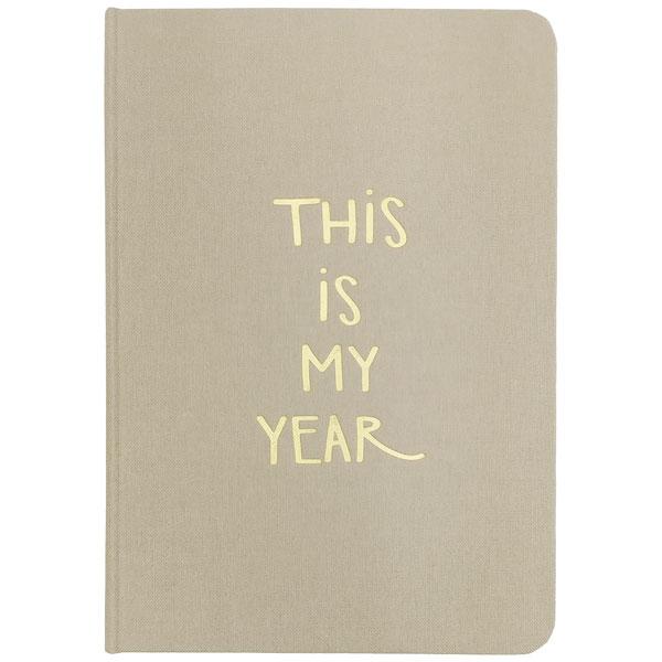 Sổ Bìa Cứng Kẻ Ngang 80gsm This Is My Year - The Sun - Màu Nâu Nhạt