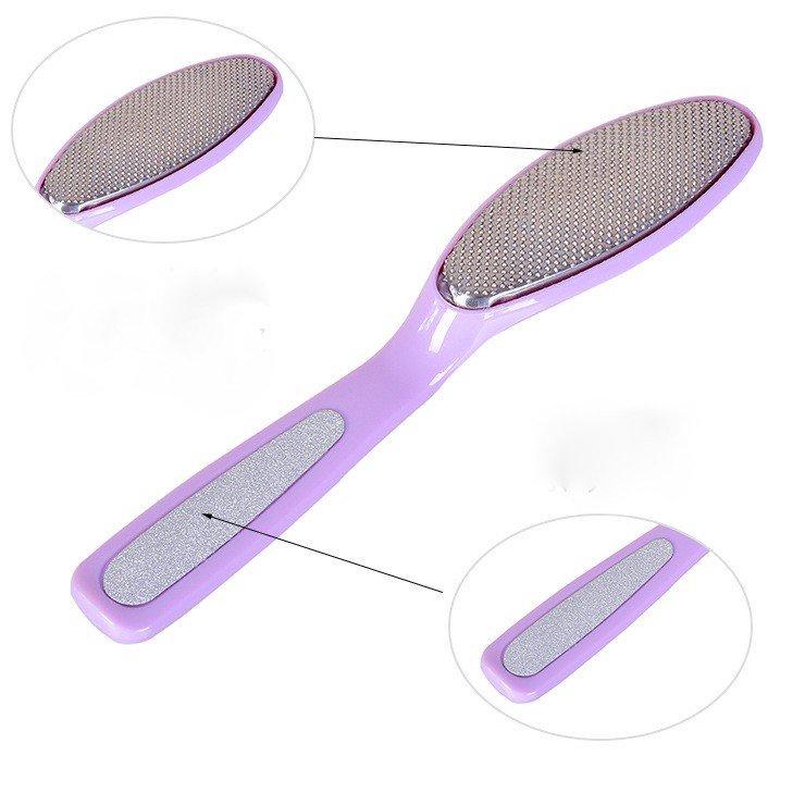 Dụng cụ chà gót chân mặt inox loại bỏ tế bào da chết, khô ráp 2in1