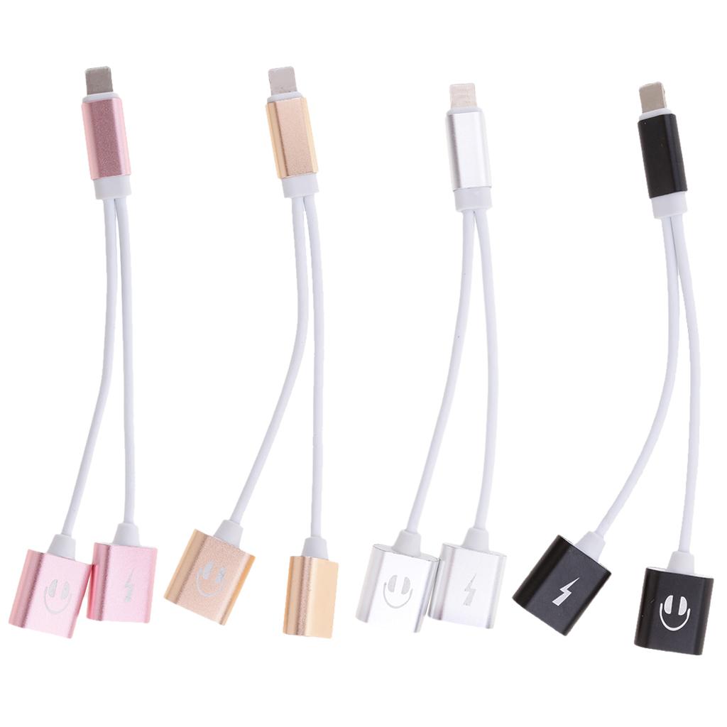 Headphones Charger & Audio Splitter Adapter For