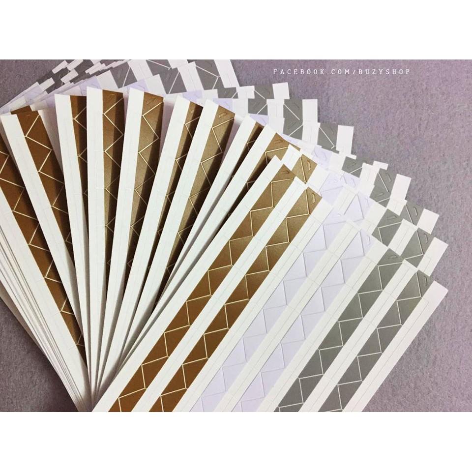 Sticker dán góc ảnh nguyên liệu scrapbook, thiệp, sổ