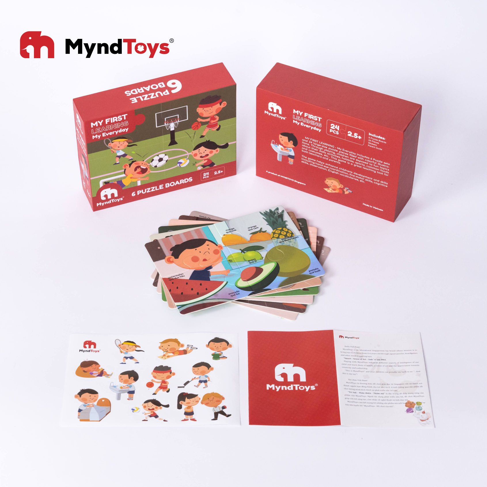 Đồ Chơi Giáo Dục, Bộ Xếp Hình Myndtoys My First Learning – My Everyday - Dành Cho Các Bé Trên 2.5 Tuổi