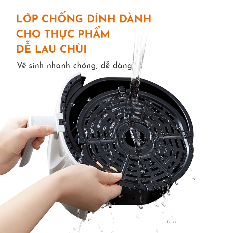 Nồi chiên không dầu GAABOR GA-M4A01 dung tích 4L công suất 1200W điều khiển cơ học - Hàng chính hãng