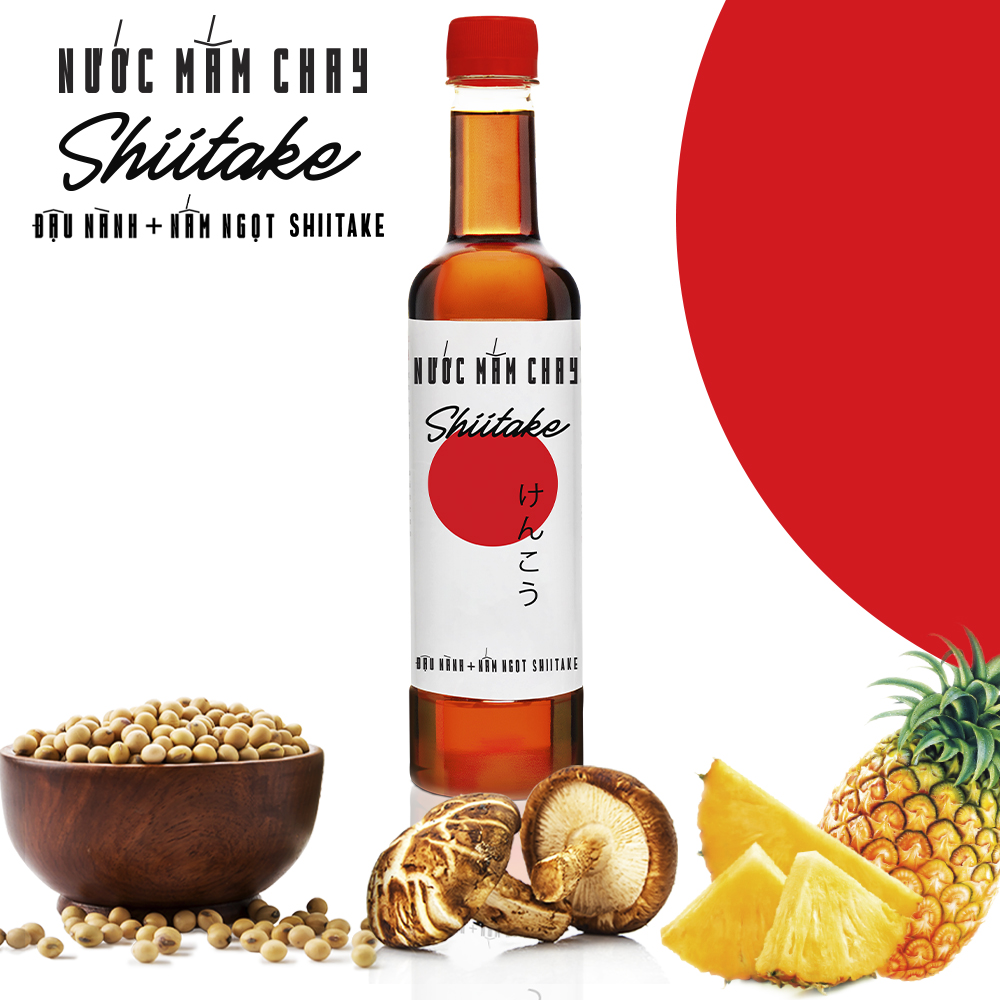 Đặc Sản Phan Thiết - Nước Mắm Chay Cao Cấp Làng Chài Xưa Nấm Ngọt Shiitake Nhật Bản, Đậu Nành, Thơm Dứa