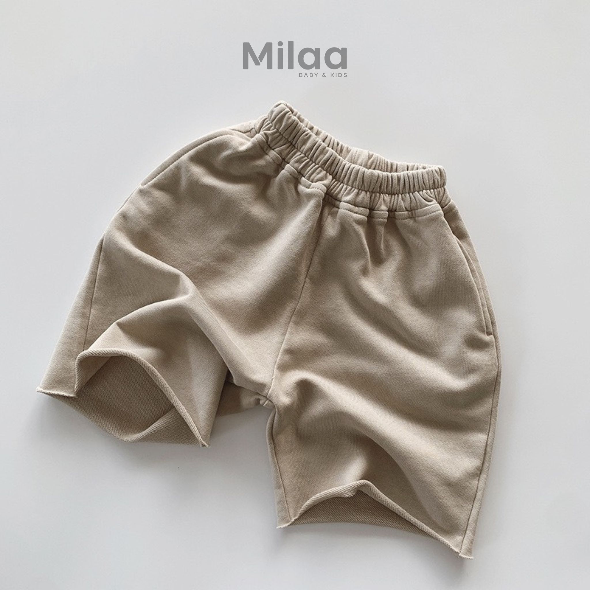 Quần Short Chất Cotton Mềm Mịn Thoáng Mát 4 Màu Cho Bé MiLaa Kids QL0201