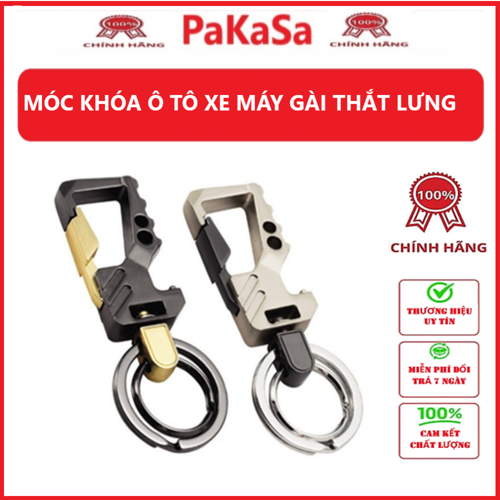 Móc Khóa Ô Tô Xe Máy Gài Thắt Lưng Cao Cấp - Hàng Chính Hãng