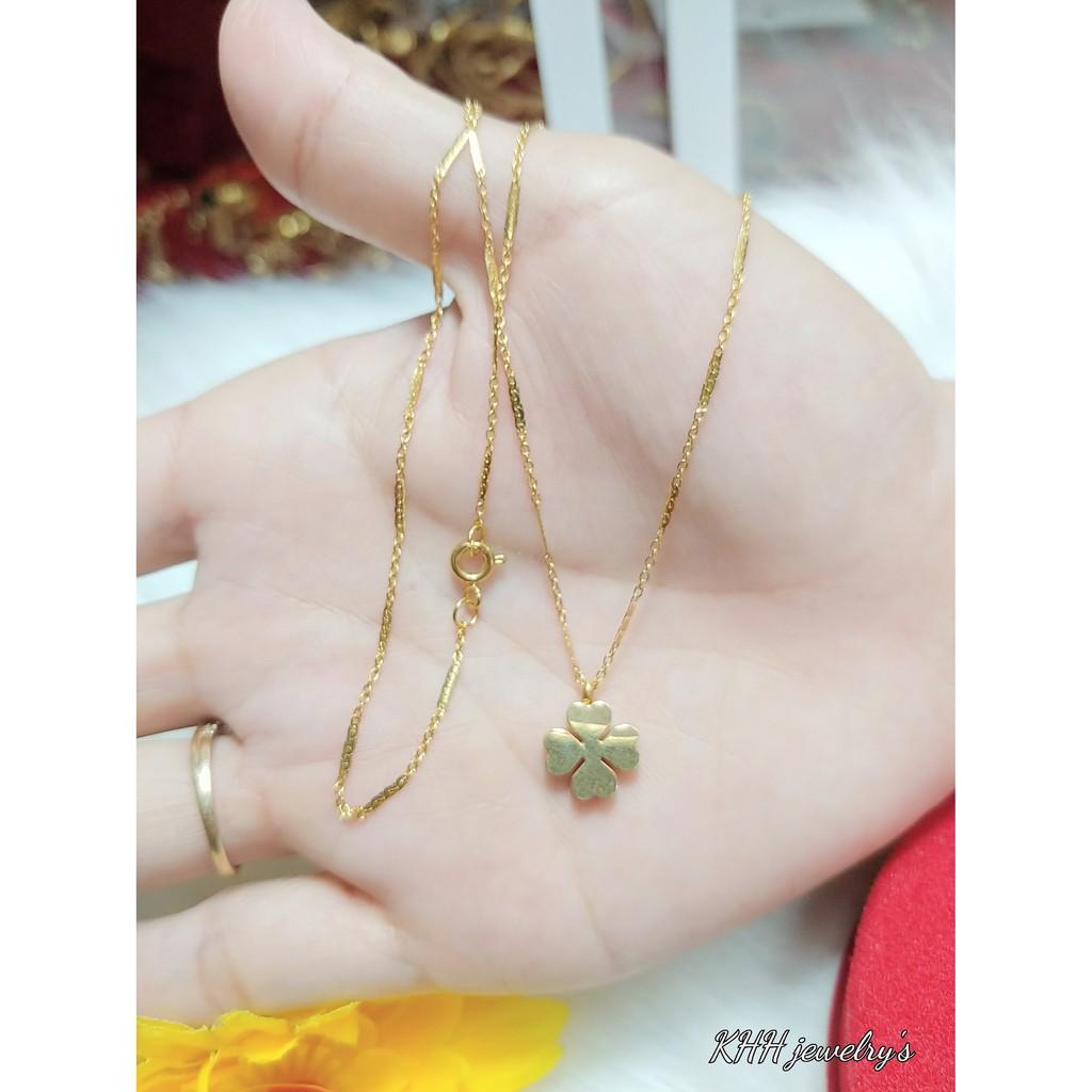 Dây ChuyềnTrúc Nhỏ 4 Lá Titanium Cao Cấp- Dùng lâu dài tắm rửa thoải mái không đen