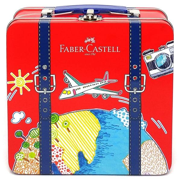 Vali 40 Bút Lông Màu Connector + Sổ Tô Màu Passport - Faber-Castell 155535