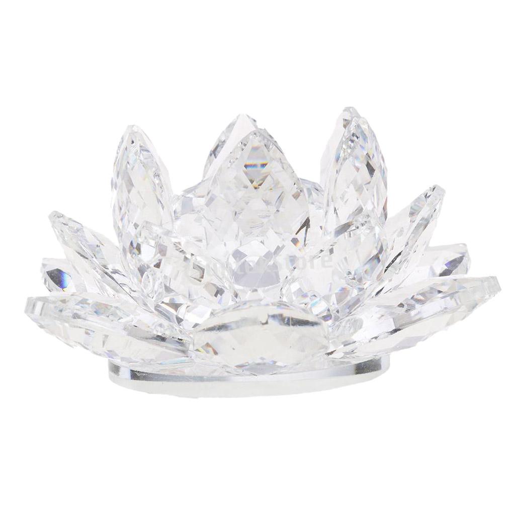 Hoa Sen Pha Lê Hoa Thủ Công Paperweights Glass Lotus Model