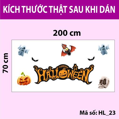 Decal trang trí chào mừng Halloween 2020 số 2
