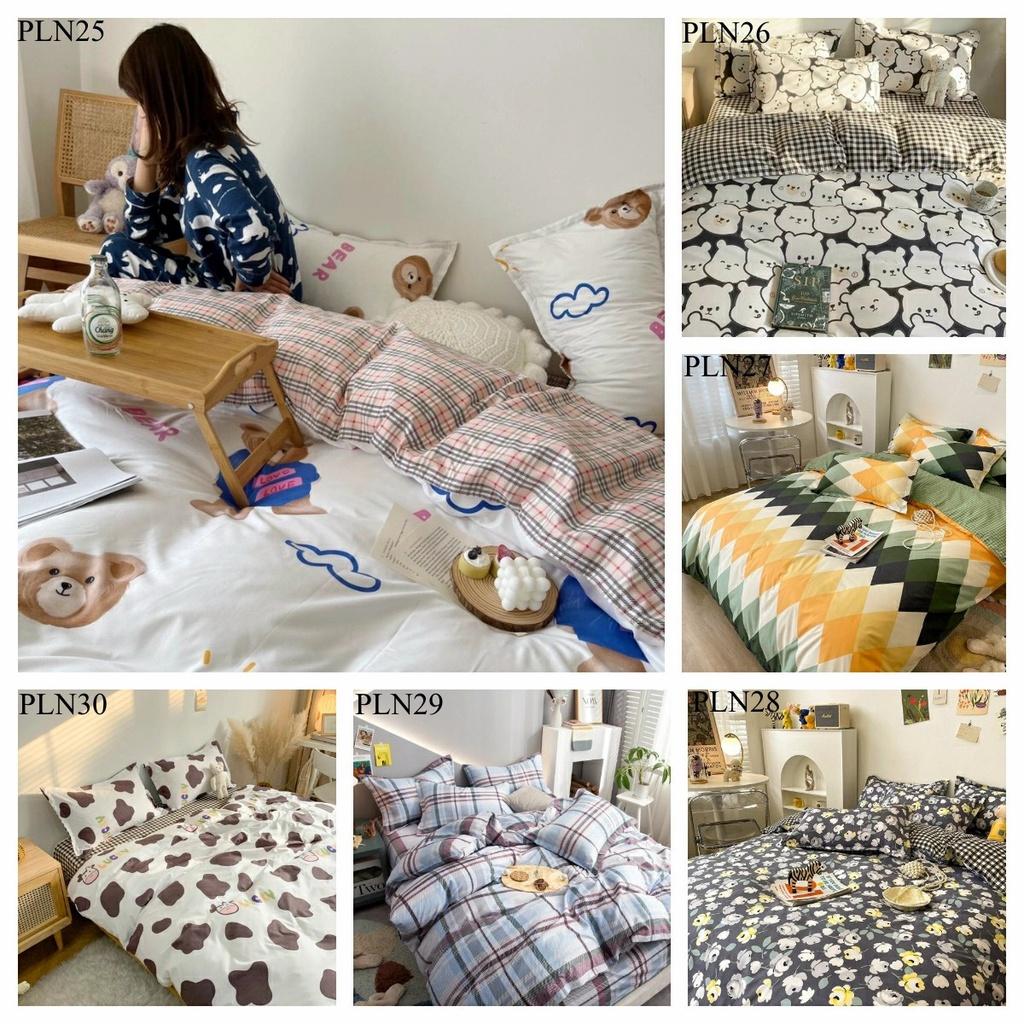 Trọn Bộ 4 Món Chăn Ga Gối Poly Nhập Mẫu MÈO XÁM, Mới nhất 2020