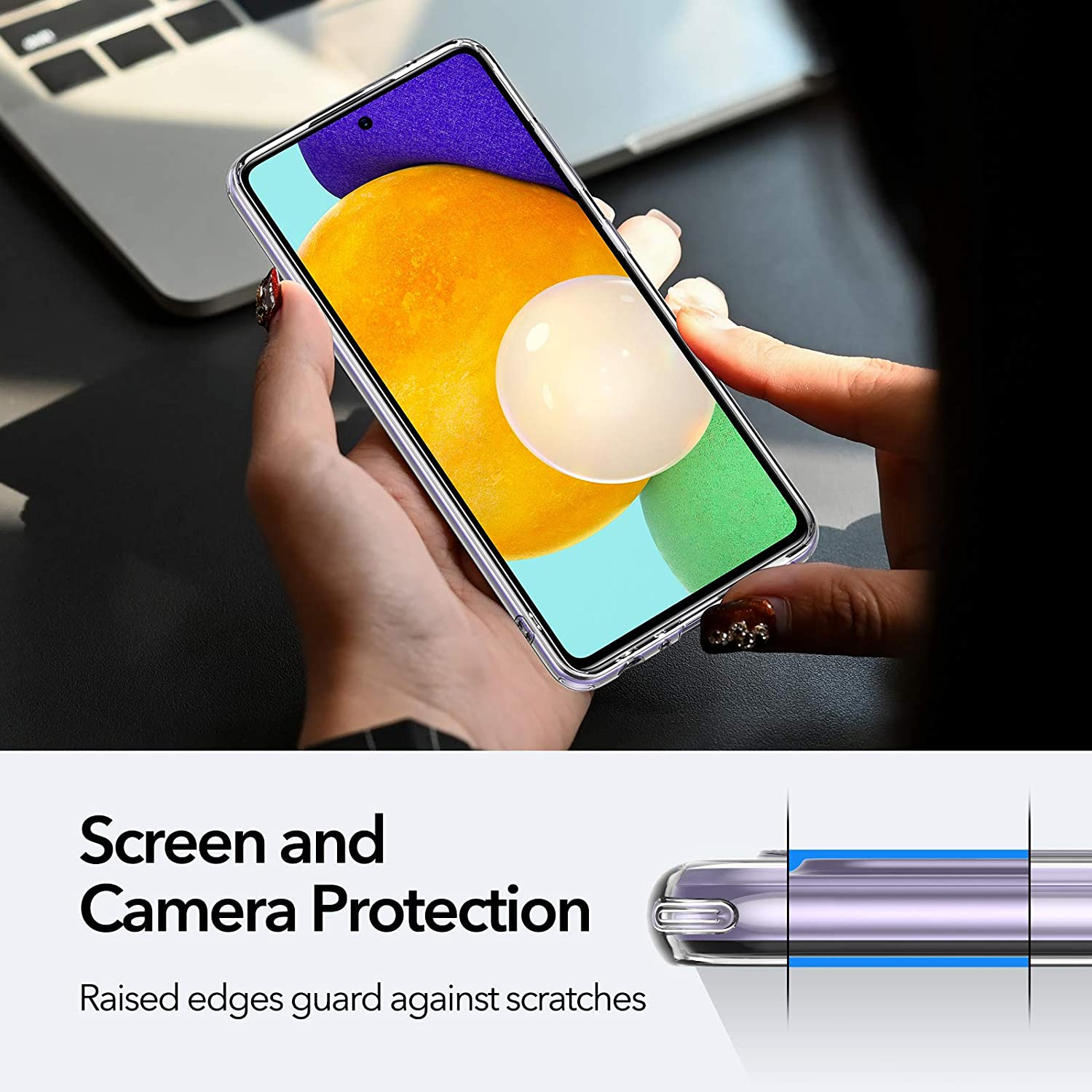 Ốp lưng silicon dẻo cho Samsung Galaxy A53 5G trong suốt mỏng 0.6mm hiệu Ultra Thin độ trong tuyệt đối chống trầy xước - Hàng nhập khẩu