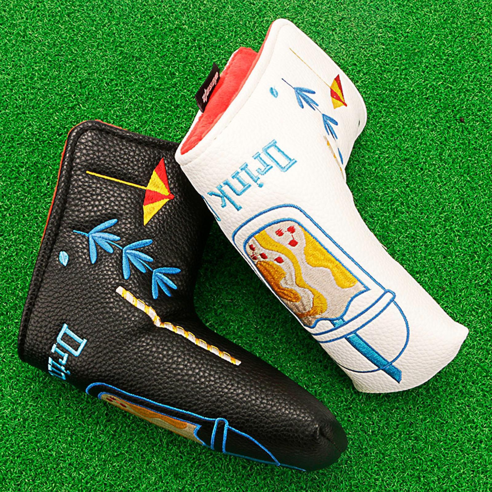 Golf Putter Headcover Club Head Cover Protection Waterproof Black