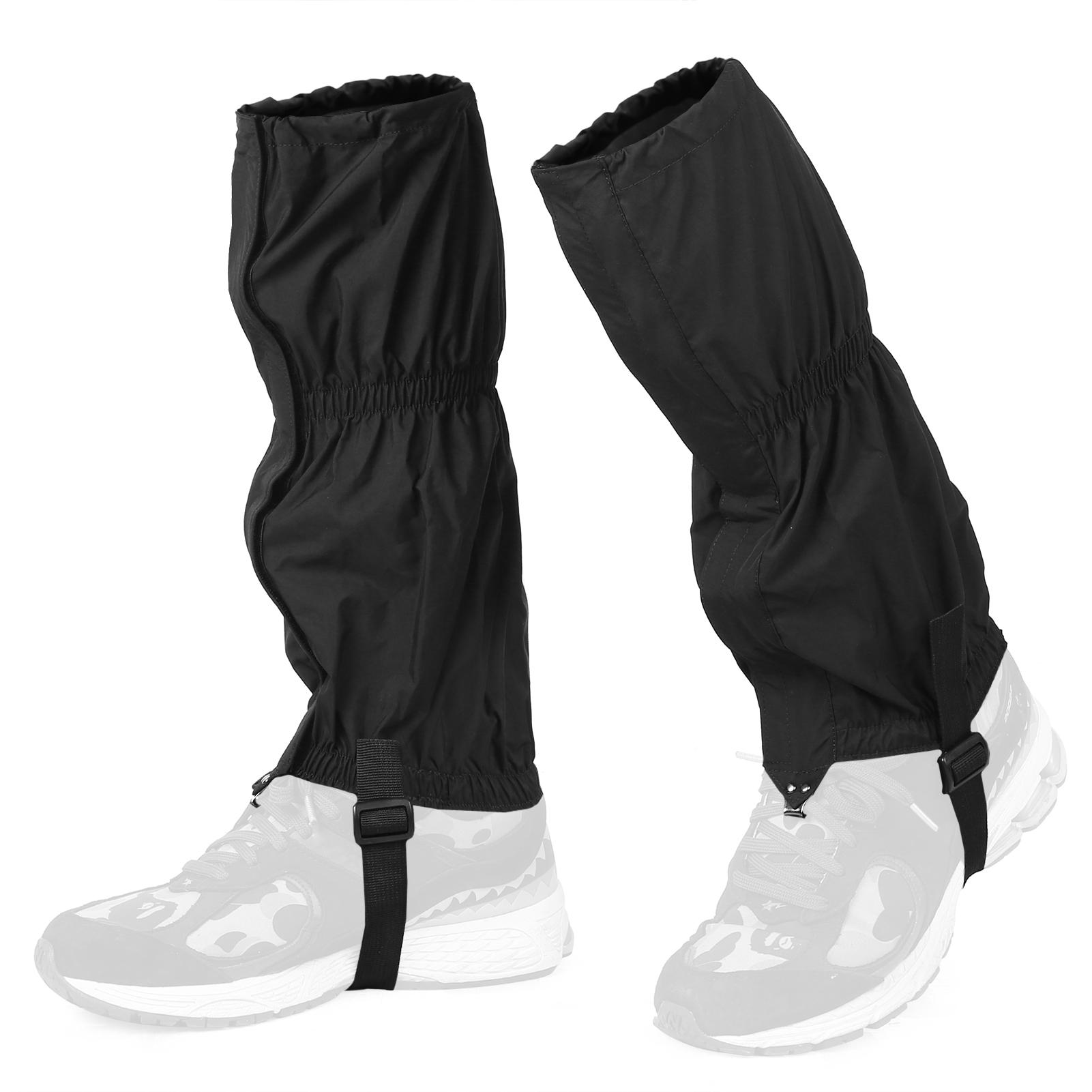 Leg Gaiters Waterproof Adjustable Snow Boot Gaiters for Hiking Walking Mountain Climbing Motorcycling