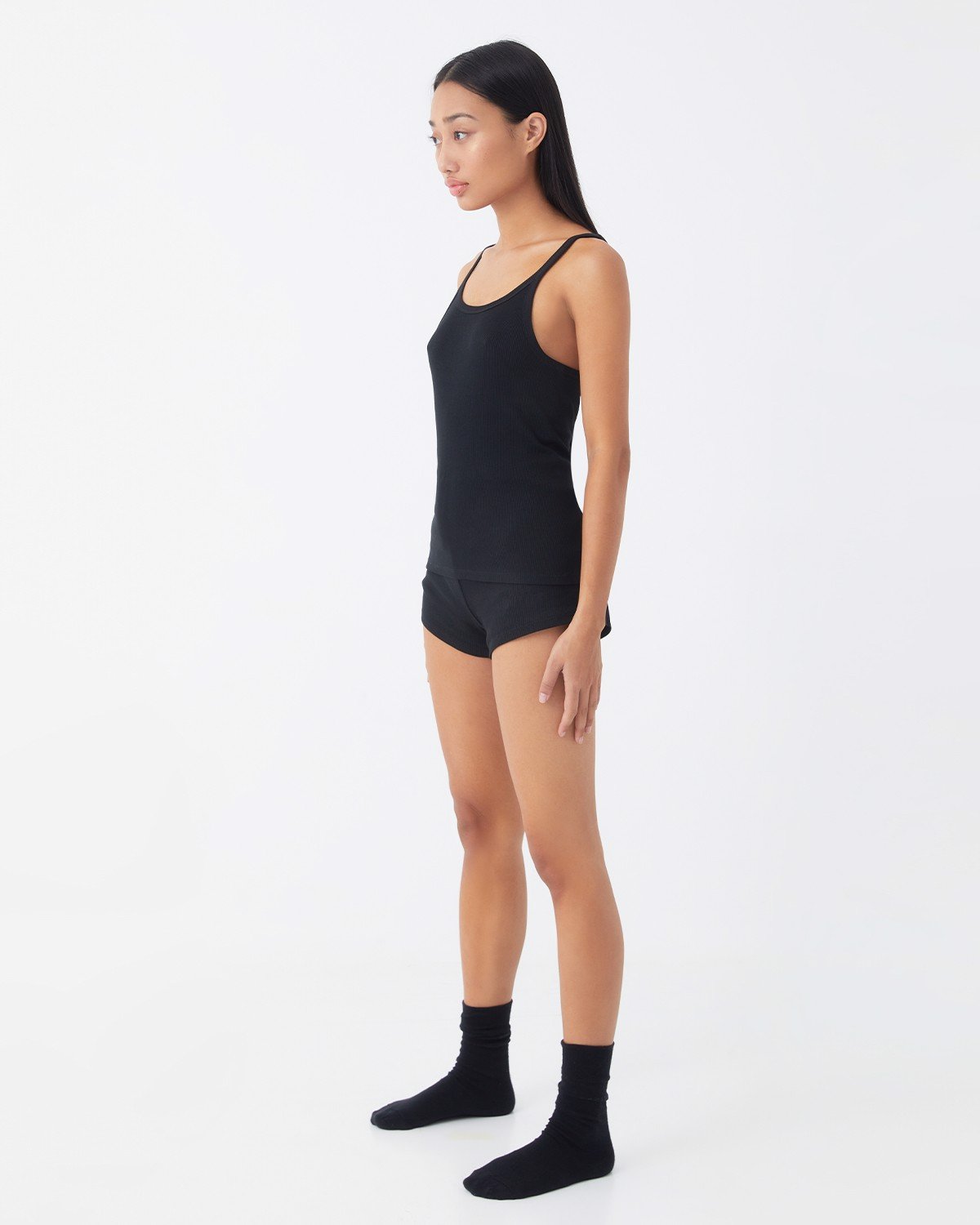 Áo Ba Lỗ Nữ Màu Đen - TheBlueTshirt - Real Tank - Black