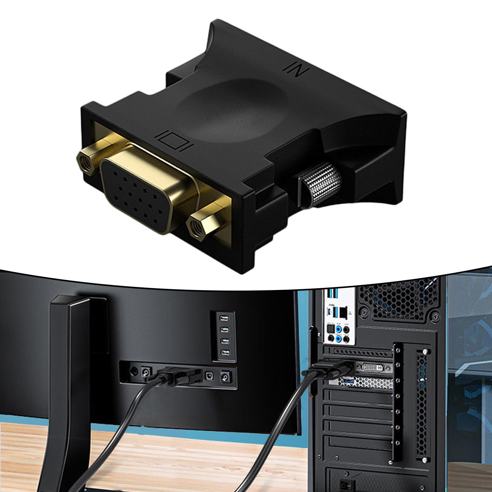24+1 to VGA Adapter 1080P FHD Resolution Video Connector for Laptop TV