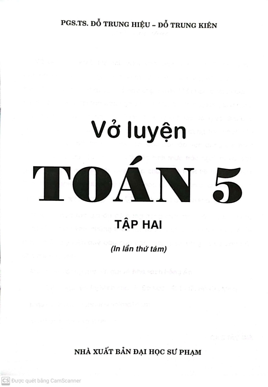 Vở Luyện Toán 5 Tập Hai